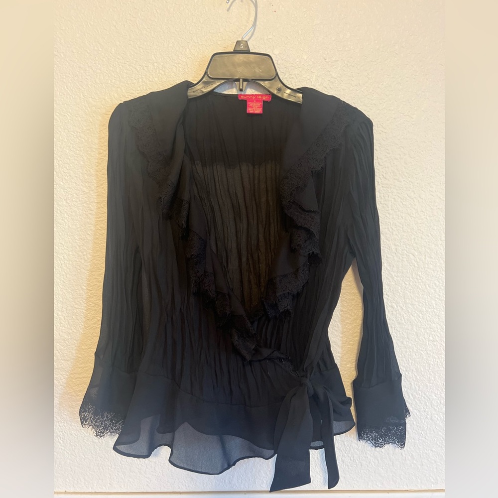 Black Sheer Blouse